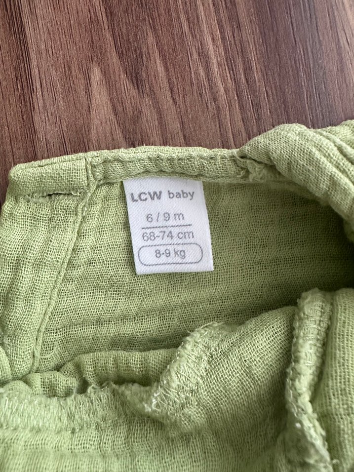 Kız Çocuk Fırfırlı Keten Bluz - Görsel 2