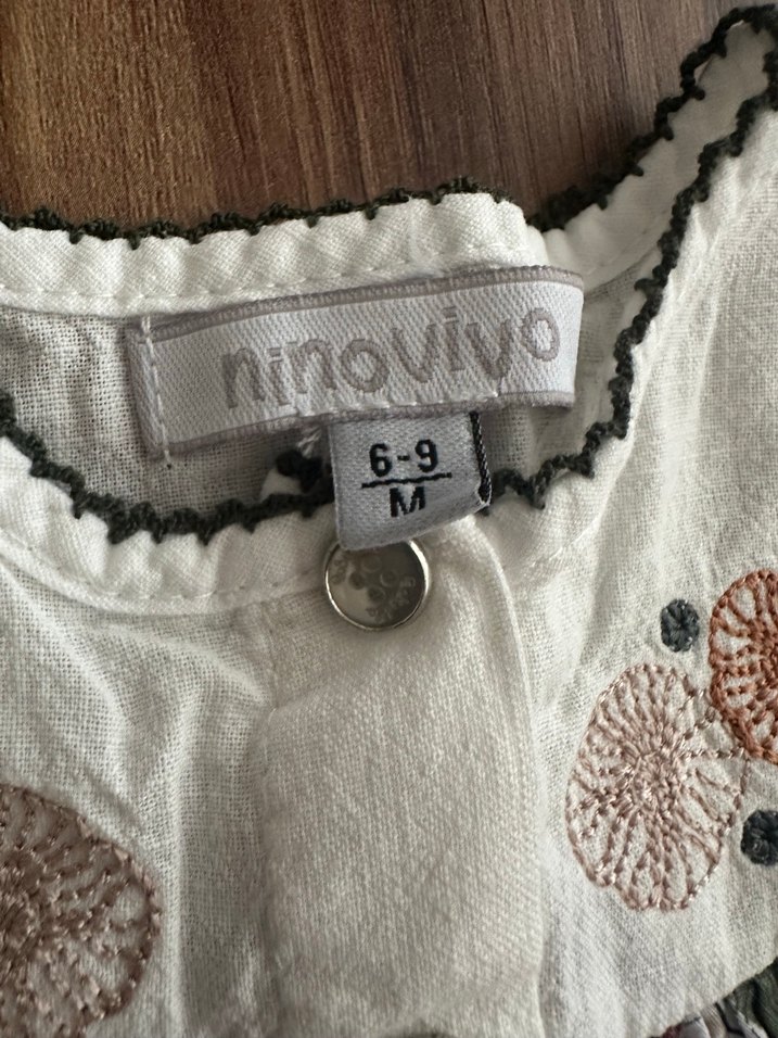 Nakışlı Fırfırlı Bebek Tulumu - Görsel 2