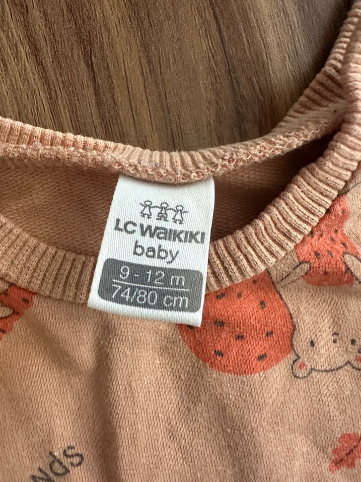 Kız Çocuk Bej Baskılı Sweatshirt - Görsel 2