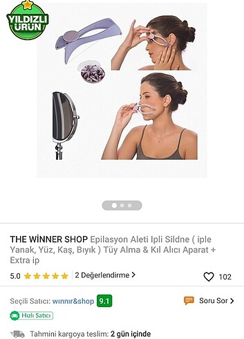 Beden Renk Slique ipli tül alma aleti