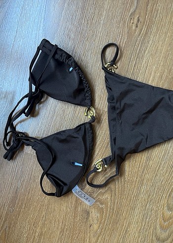 Parlak kahverengi bikini takimi - Görsel 3