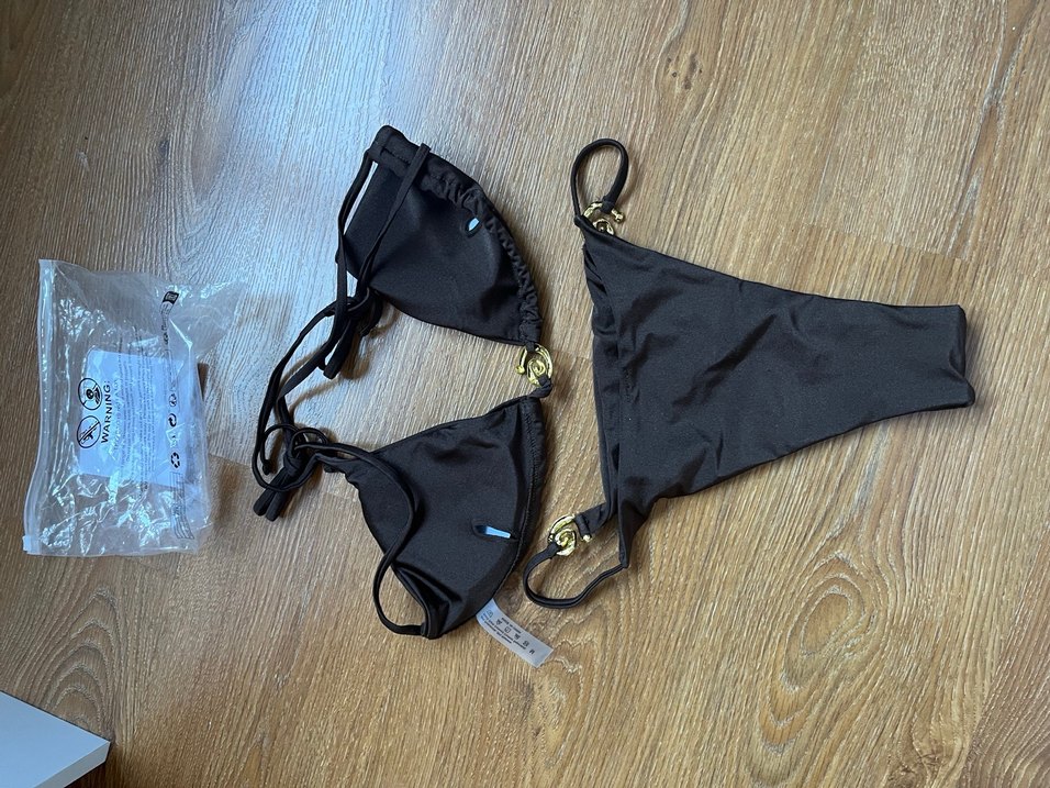 Parlak kahverengi bikini takimi - Görsel 3