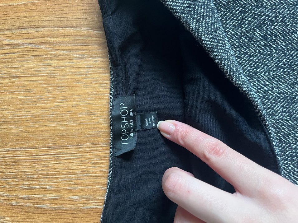 Topshop gri tuvit etek - Görsel 2