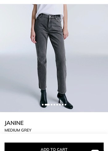 Beymen Bluemint Janine Orta Gri Duz Kesim Jean