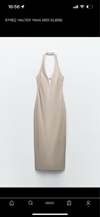 Halter yaka elbise