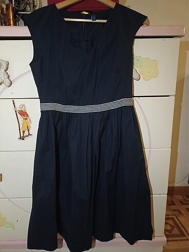 Denim&Co Lacivert elbise