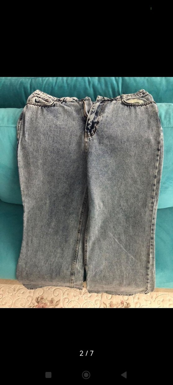 Gri Loose Fit Midi Kot Pantolon - Görsel 2