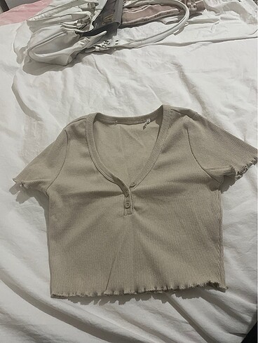 Koton Krem Crop