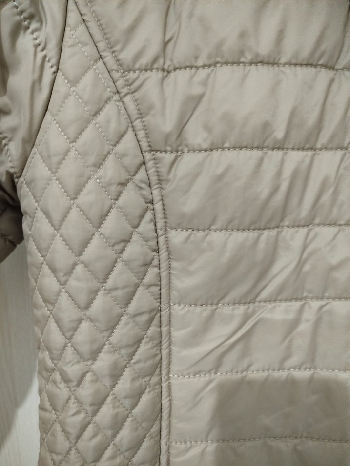 Uzun Bej Kadın Kışlık mont - Görsel 4