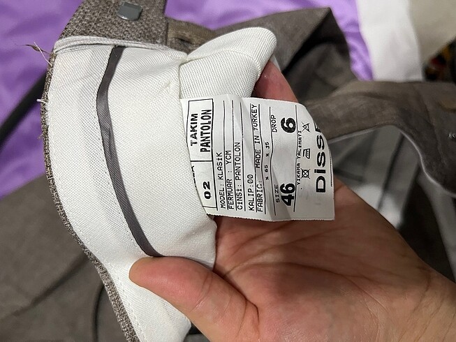46 Beden camel Renk Erkek takım elbise