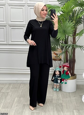 38 Beden çeşitli Renk 5026 düz tesettür takım