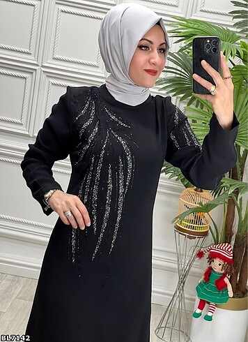 44 Beden 7142 elbise