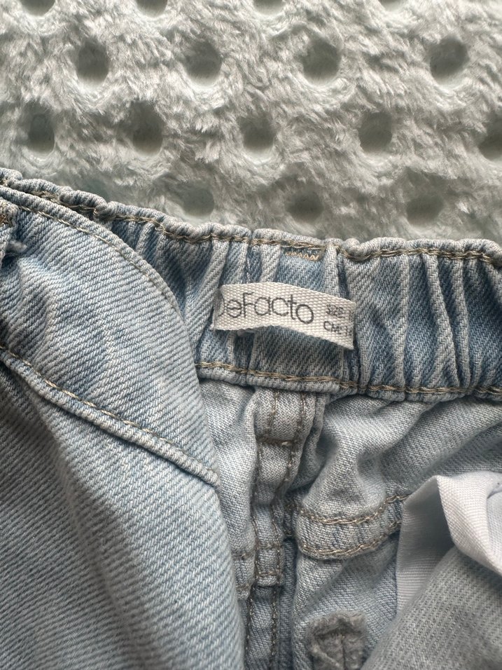 Gri Bol Kesim Midi çocuk Kot Pantolon - Görsel 3