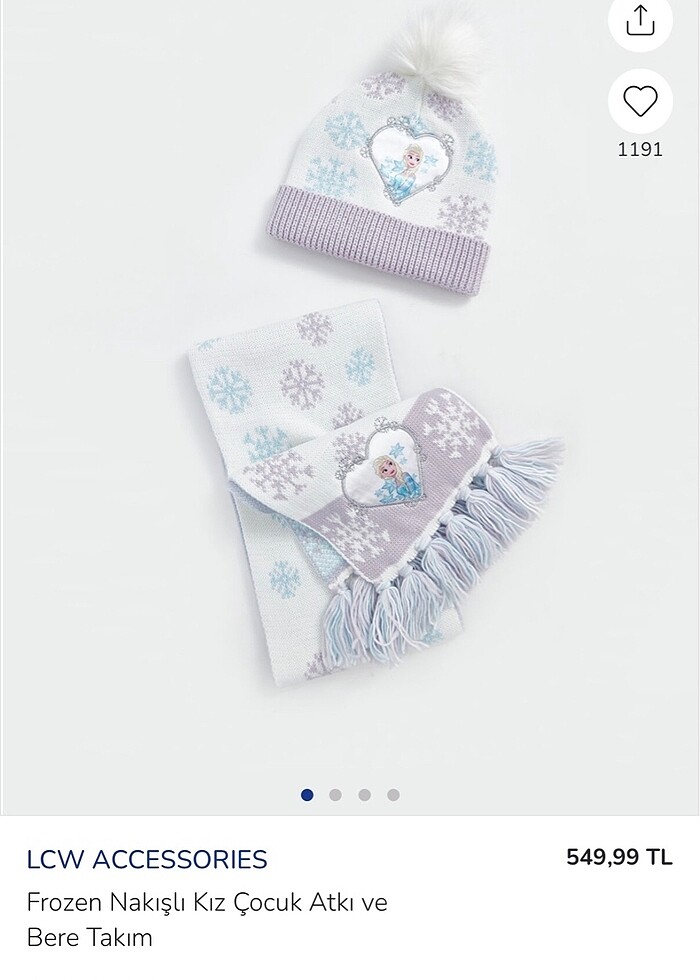 LCW Frozen atkı bere - Görsel 2