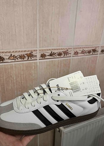Beyaz Siyah Adidas Samba Sneakers