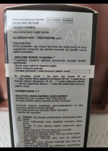 Biokap Saç Boyası Doğal Kahve 4.0 135 ml - Görsel 3