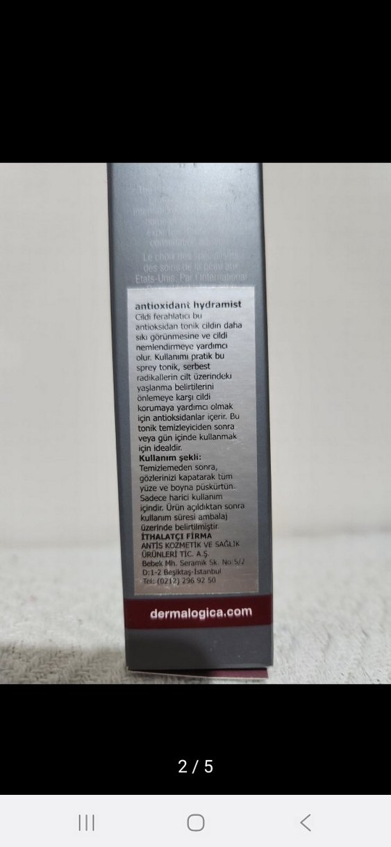 Dermalogica Antioxidant Hydramist Nemlendirici Sprey 30ml - Görsel 2