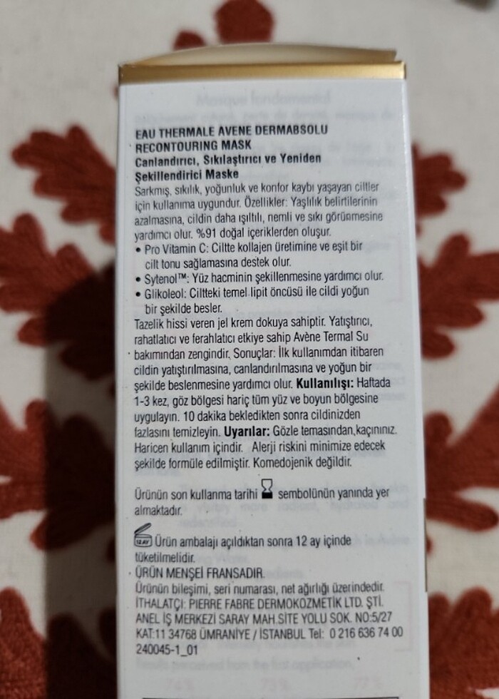 AVENE MASKE  - Görsel 2