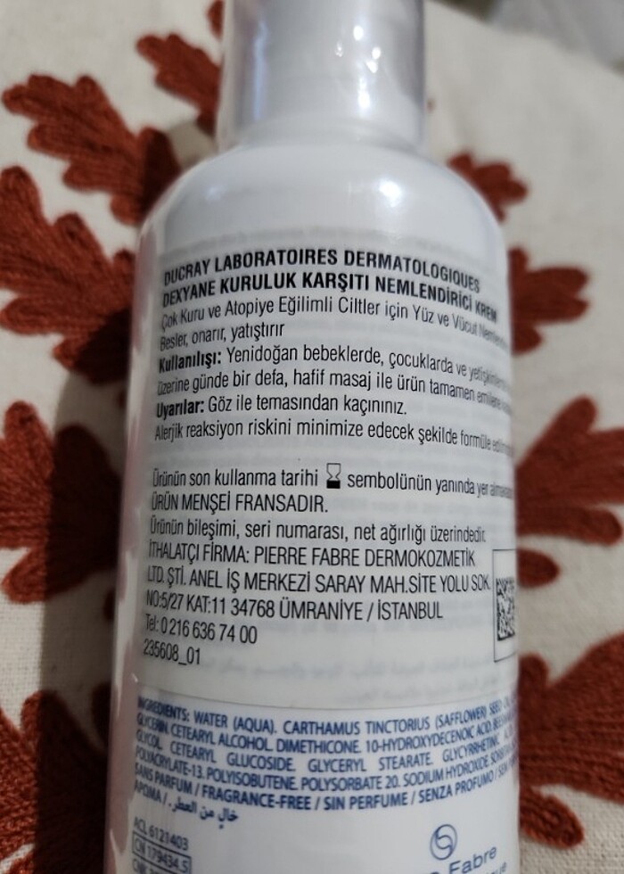 Ducray vücut kremi - Görsel 3