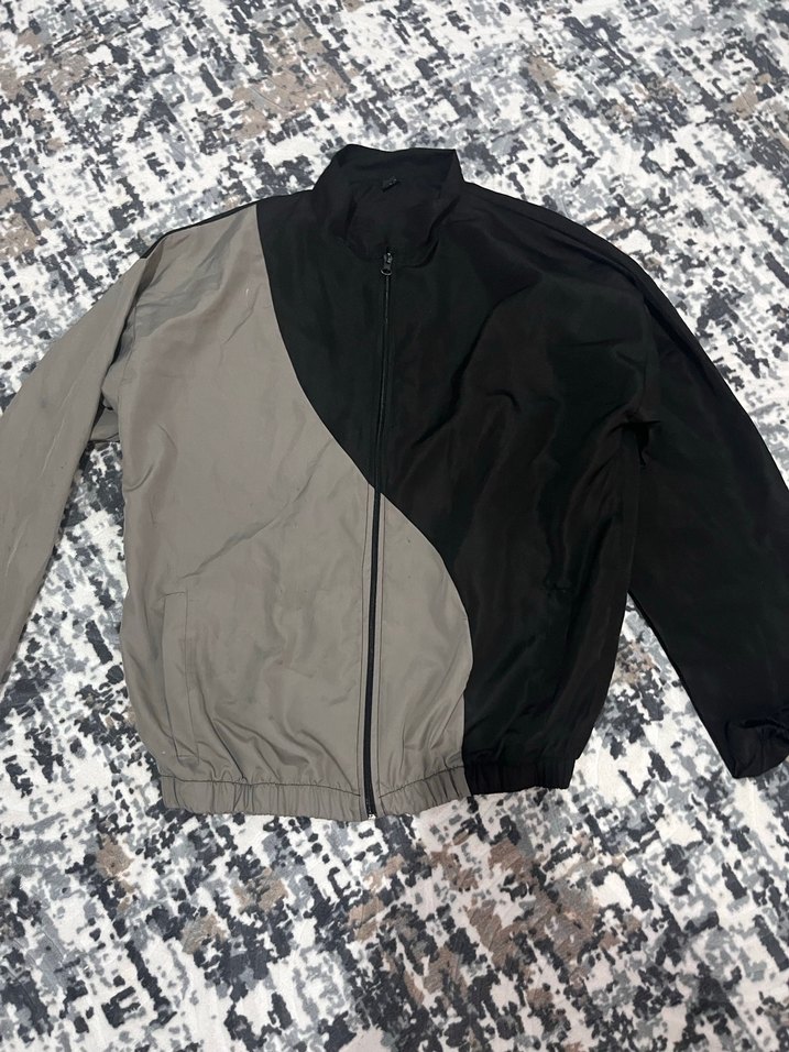 Gri Siyah  Rüzgarlık - Görsel 2