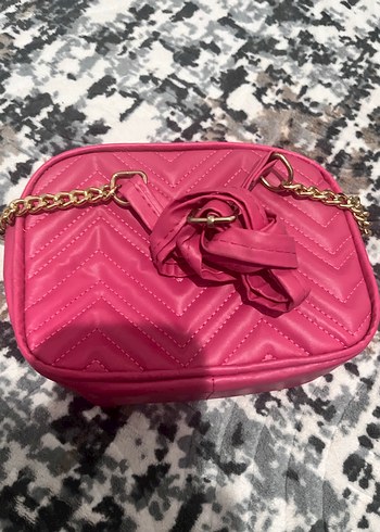 Pembe Fermuarlı Kadın Çanta - Görsel 3