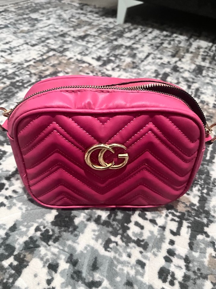 Pembe Fermuarlı Kadın Çanta - Görsel 2