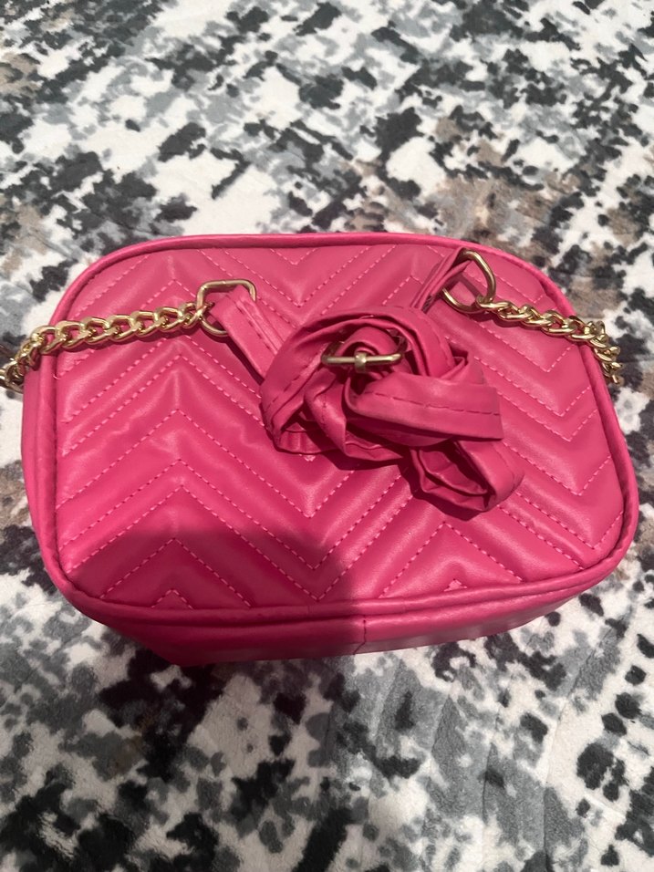 Pembe Fermuarlı Kadın Çanta - Görsel 3