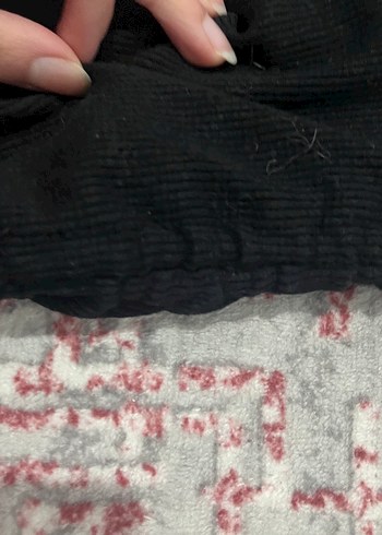 Kızlar İçin Siyah Uzun Kollu Örgü Bluz - Görsel 2