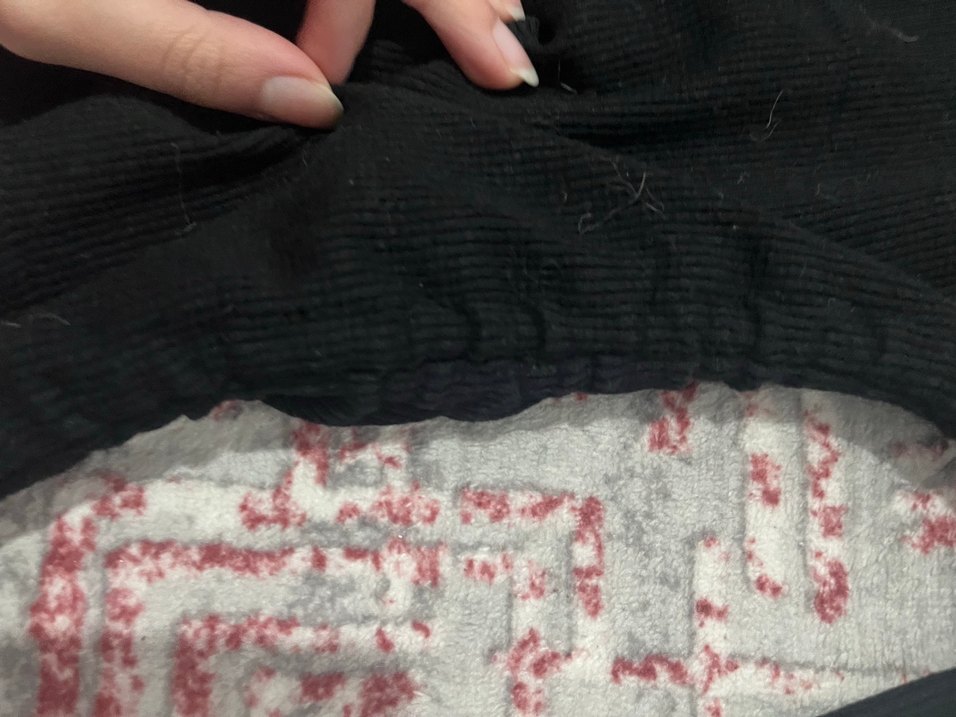 Kızlar İçin Siyah Uzun Kollu Örgü Bluz - Görsel 2