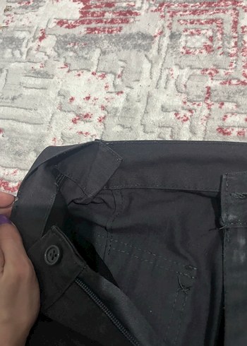 Gri Kemerli Street Wear Erkek Pantolon - Görsel 2