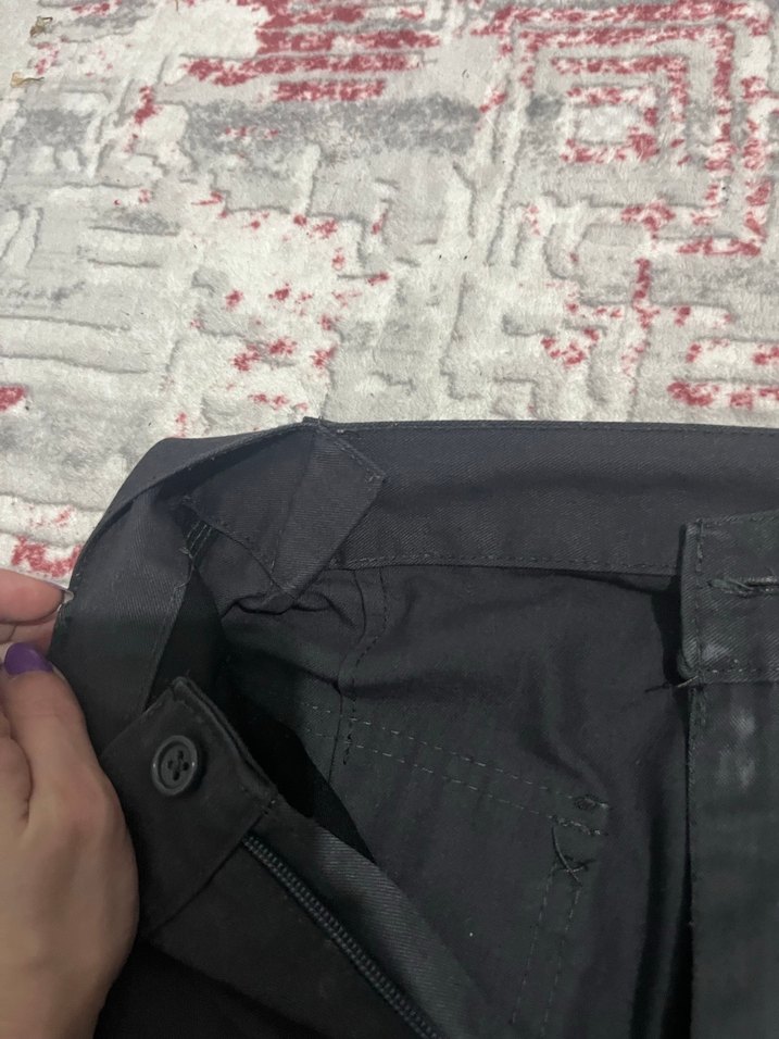 Gri Kemerli Street Wear Erkek Pantolon - Görsel 2