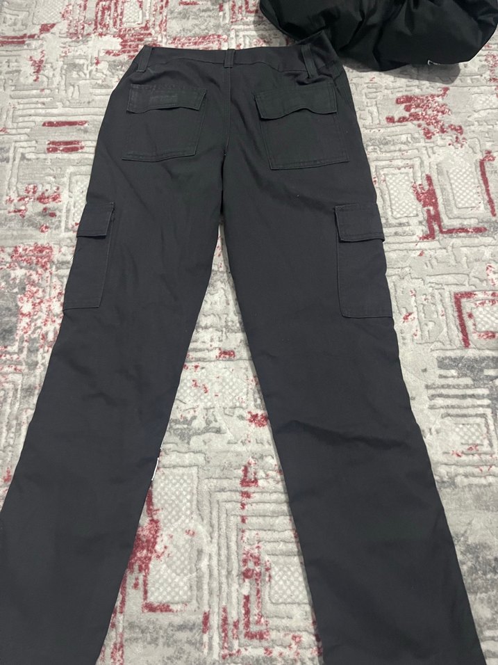 Gri Kemerli Street Wear Erkek Pantolon - Görsel 3