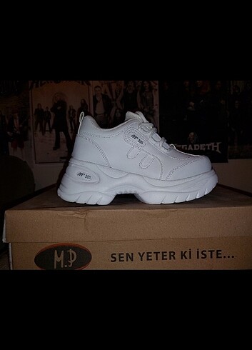 36 Beden beyaz Renk MP 305 SPOR AYAKKABI