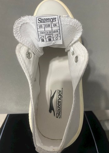 Beyaz Gri Kadın Dolgu Topuk Spor Ayakkabı - Görsel 4