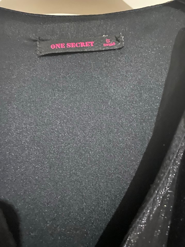 Siyah V Yaka Mini Kat Kat Elbise - Görsel 5