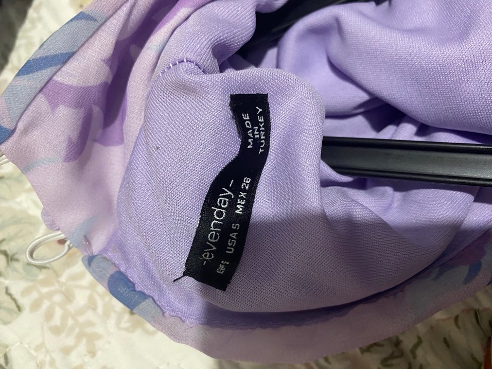 Mor Tül Detaylı Uzun Kollu Mini Elbise - Görsel 4