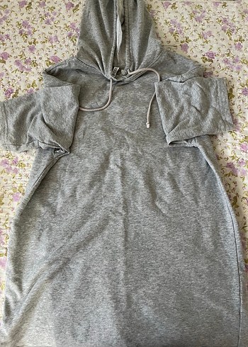 H&M Gri Mini Elbise