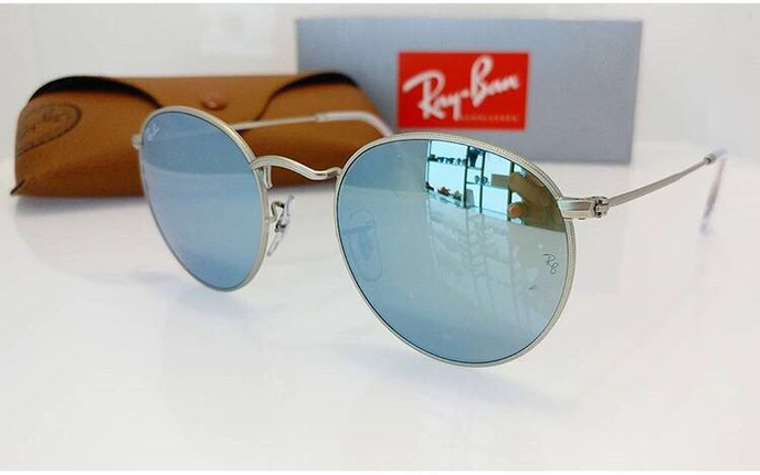 YAŞAM OPTİK - RAYBAN RB3447 GRİ AYNALI ROUND METAL