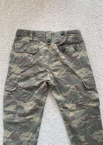 Gri Kamuflaj Desenli Kadın Boyfriend Pantolon - Görsel 6