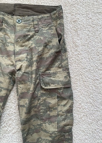 Gri Kamuflaj Desenli Kadın Boyfriend Pantolon - Görsel 3