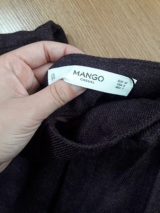 40 Beden bordo Renk mango pantolon 