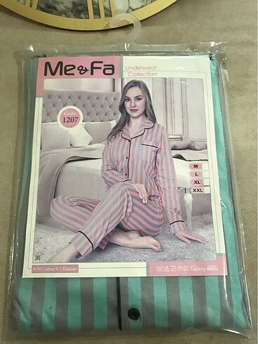 Çizgili pijama takımı