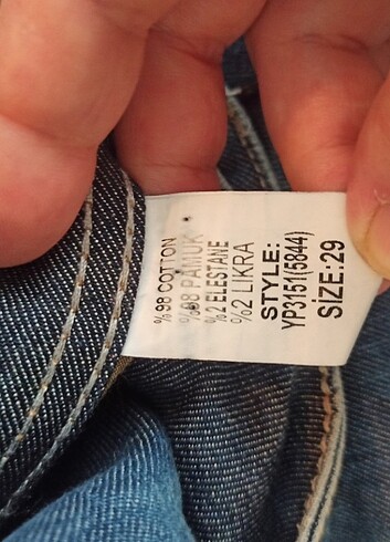29 Beden lacivert Renk Jean şort