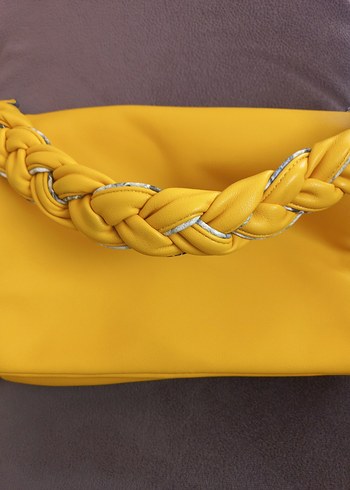 Sarı Zincir Detaylı Kadın Çanta - Görsel 8