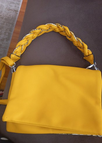 Sarı Zincir Detaylı Kadın Çanta - Görsel 16