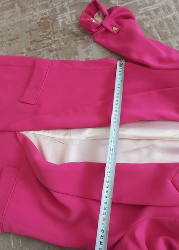 Pembe Düğmeli Kadın Blazer Ceket - Görsel 3