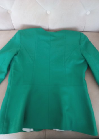 Düğmeli Yeşil Kadın Blazer Ceket - Görsel 8