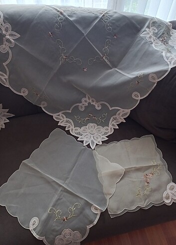 Sehpa ortüsü takım - Görsel 17