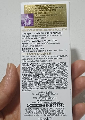 L'Oréal Paris Yaş Uzmanı Göz Kremi - Görsel 3