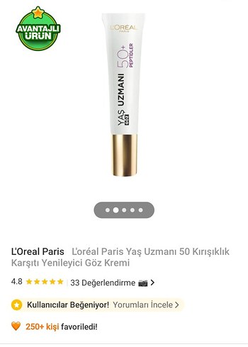 L'Oréal Paris Yaş Uzmanı Göz Kremi - Görsel 8